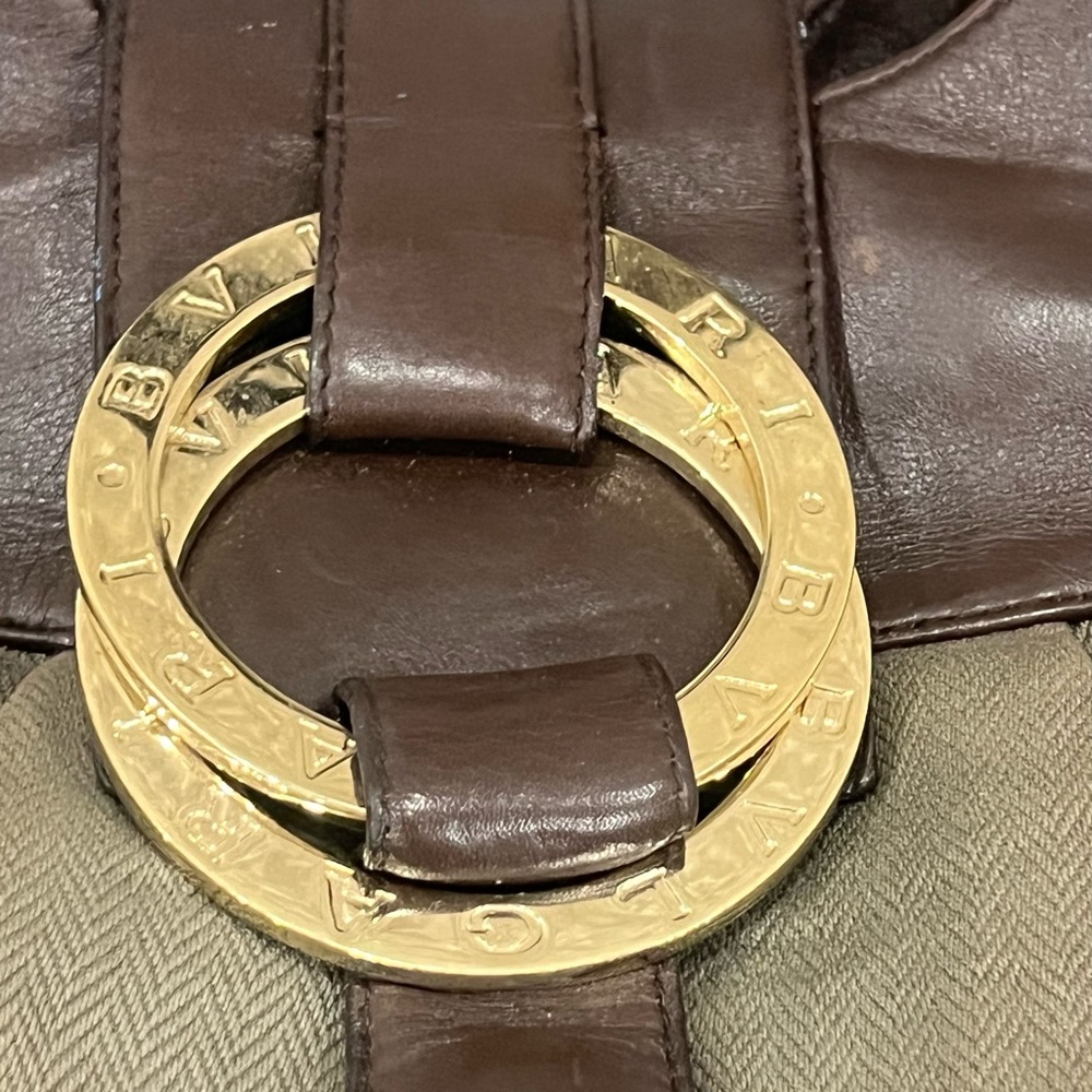 Bvlgari Canvas and Leather Chandra Hobo Bag - Picture 11 of 16